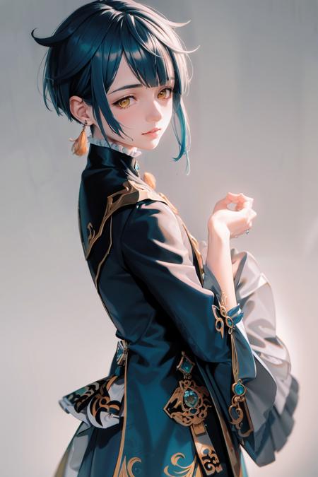 xingqiu (genshin impact) 行秋 原神版本v1.0 (ID: 17598)