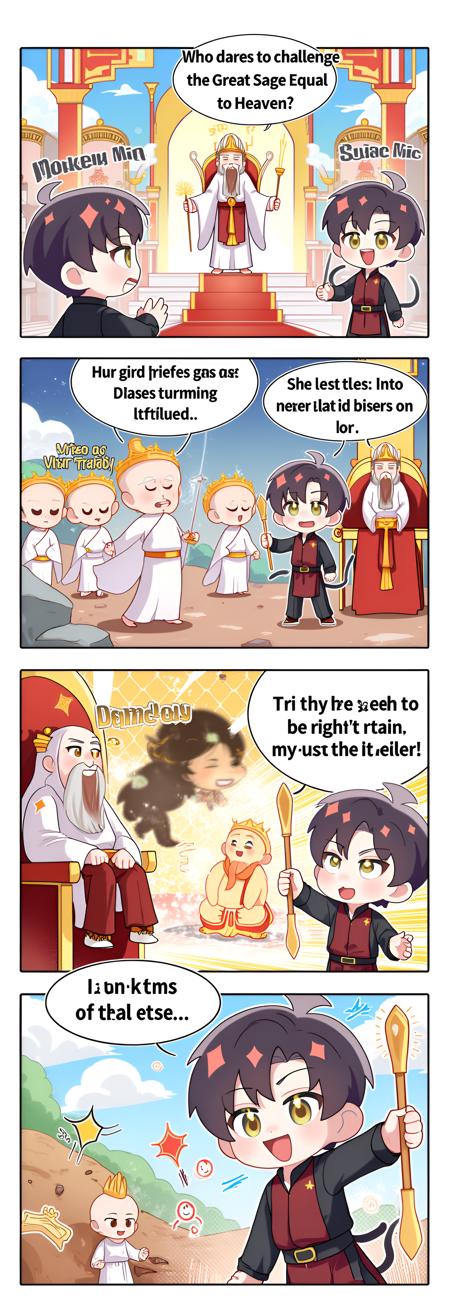 In- Context-Lora｜Cute 4koma 可爱四格漫画