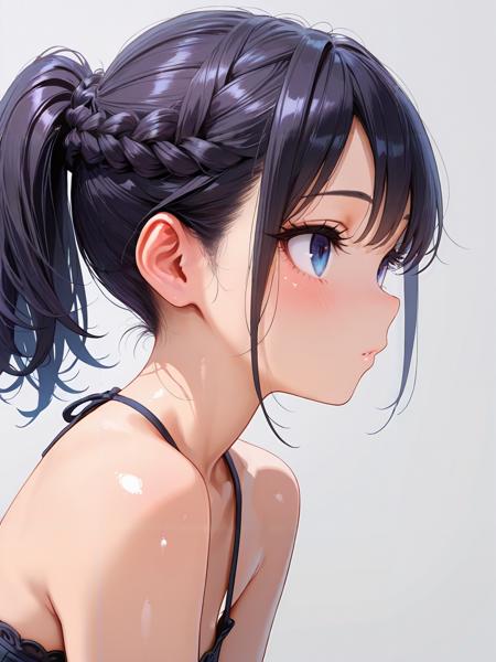 編み込みポニーテール/braid ponytail