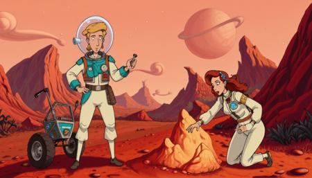 90s Video Game Animation / Cartoon Art Style - Bill Tiller / Lucas Arts [Flux]