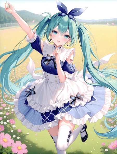 [cosplay]Minato Aqua's Idol aqua in wonderland costume /阿库娅色 奇妙☆仙境