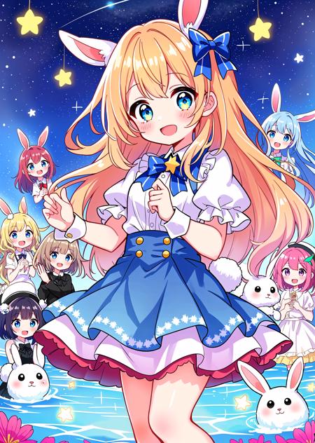 Glitter Rabbit Stars! - Light