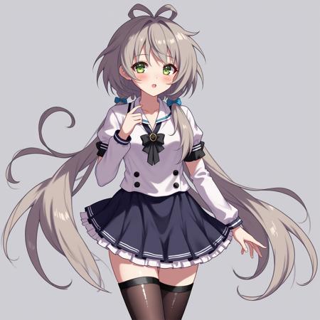 黑白连衣裙洛天依（Luo Tianyi with white and black dress）