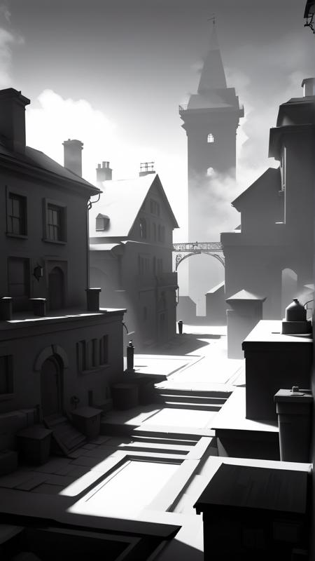 Whitebox Style SDXL - Environment & Level Design Concept Art Game Dev Tool版本v1.0 (ID: 388443)