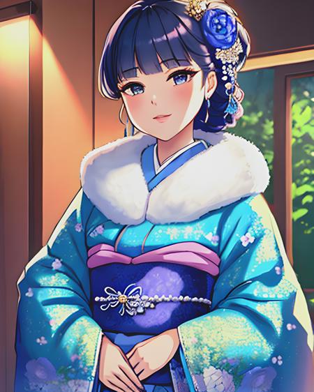 Furisode Fur Collar