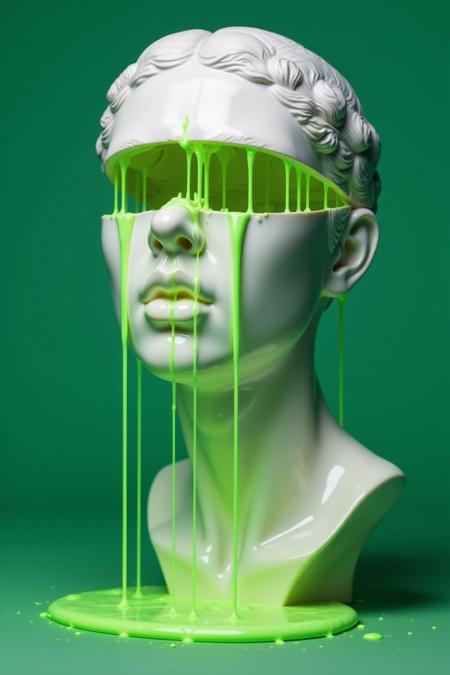 Flux.1_Cyber Electro · Sculpture · Avant-garde Visuals