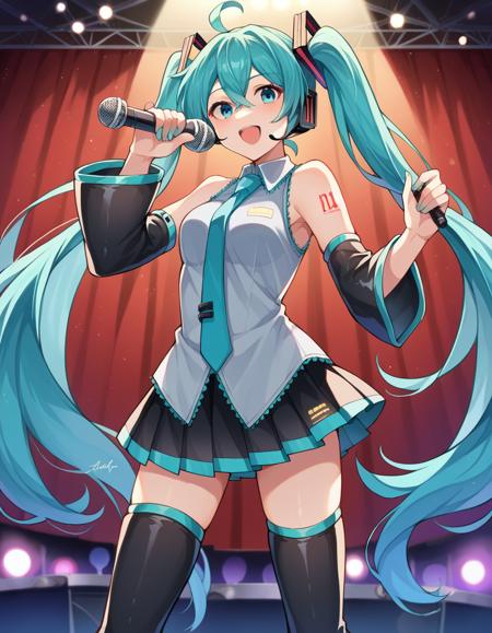 Miku Hatsune (初音ミク) - Vocaloid版本booru (ID: 404551)