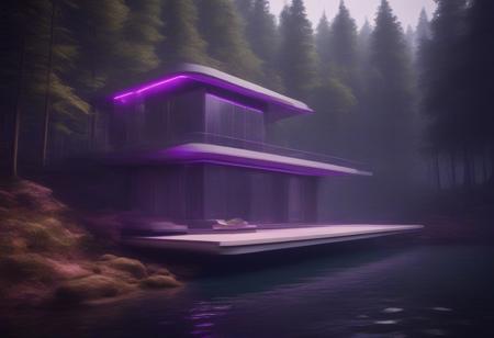Futuristic Nature House Concept Art (VW Style)