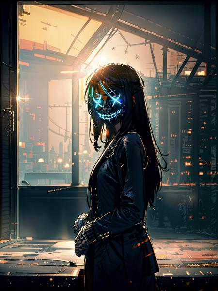 Neon Anonymous Mask | Judgment night mask
