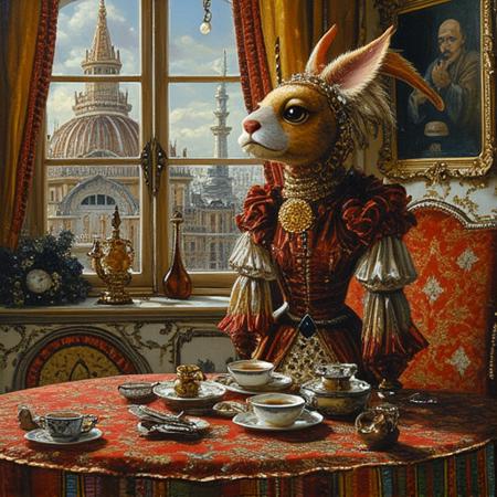 style of Michael Cheval [FLUX] 129