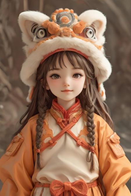 【新春快乐】醒狮-狮子帽 xuer lion head