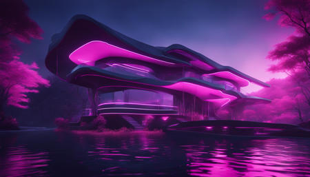 Futuristic Nature House Concept Art (VW Style)