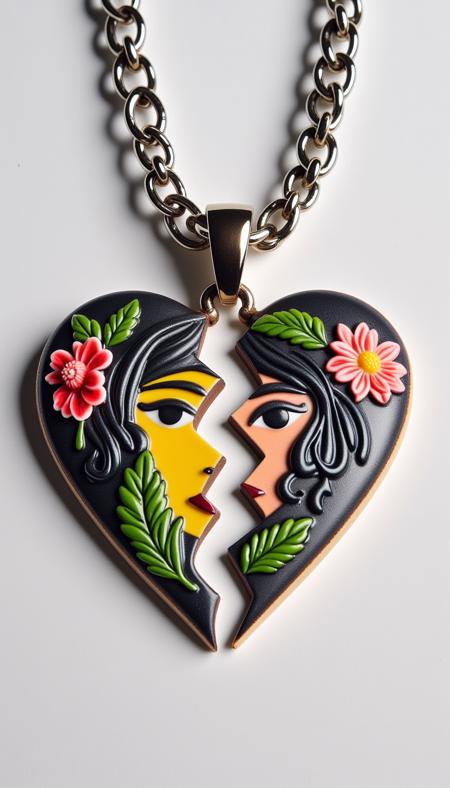 ? Split Heart Necklace Flux ? - Custom broken heart necklace