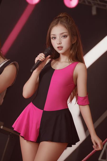 Two Tone Black Pink Dress