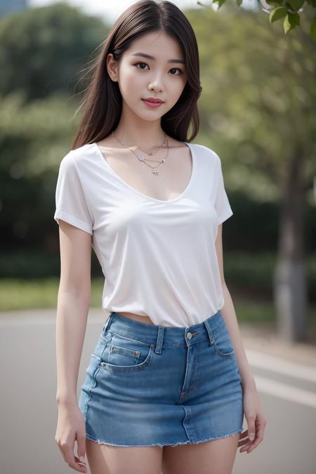 Normal Korean girl face, Chilloutmix base lora