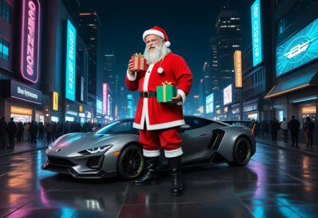 Cyberpunk Santa Claus