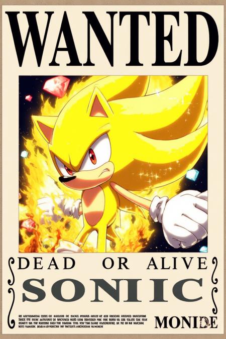 One Piece wanted poster FLUX