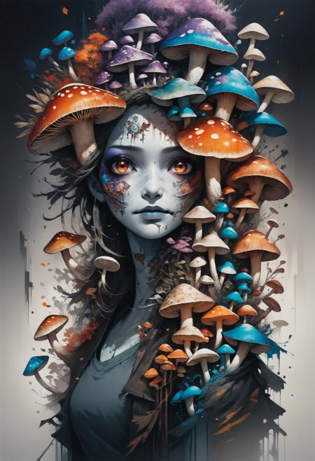 FLUX Mushroom Portrait [+SD1.5+SDXL+Pony]