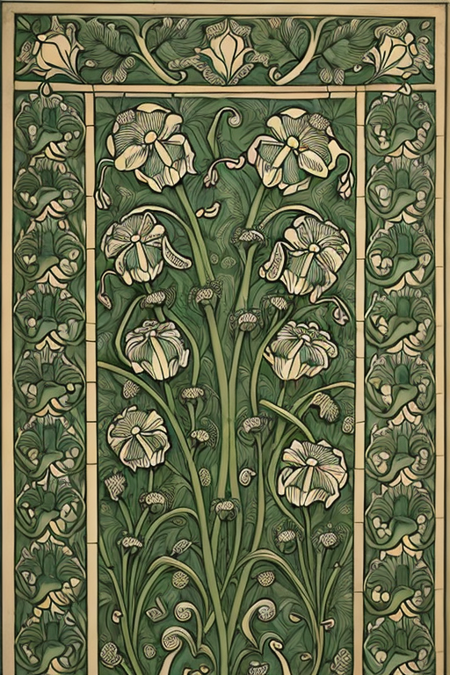 Eugene Grasset's plant patterns (1896)