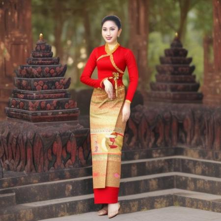 Myanmar Traditional wedding outfits