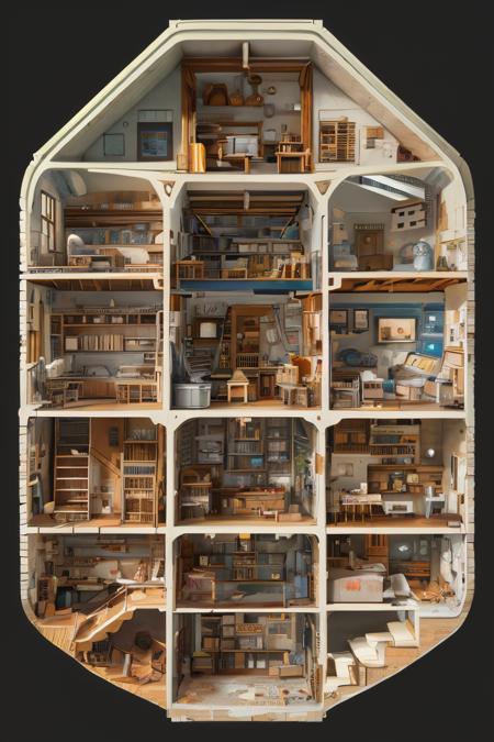 style of Cutaway view 242