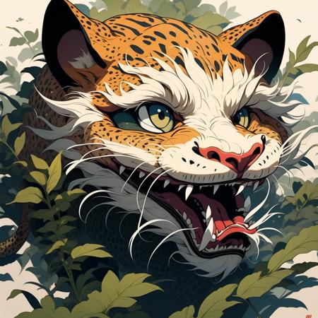fresh ideas@Raging beast illustration_V10