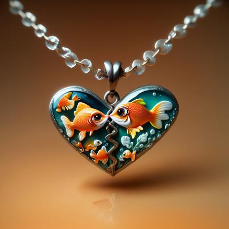 ? Split Heart Necklace PDXL ? - Custom broken heart necklace