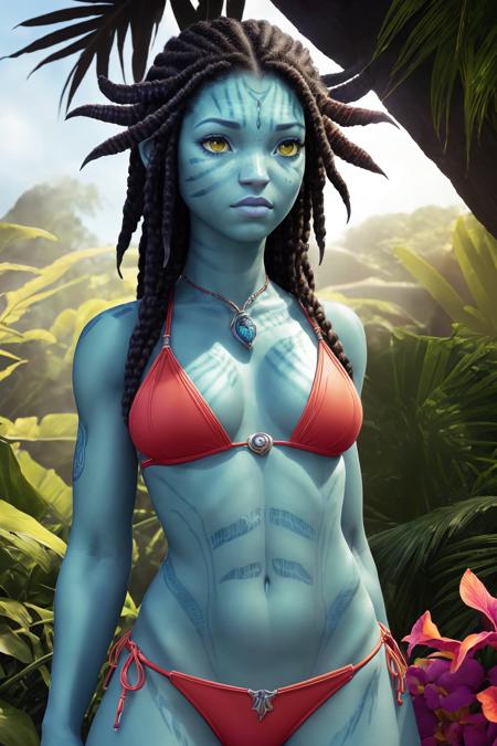 Neytiri te Tskaha Mo'at'ite / Na'vi girl / Avatar alien girl