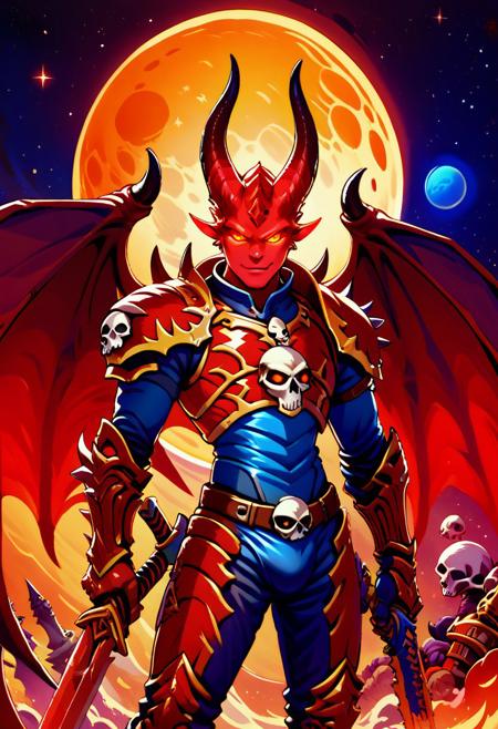 Khorne World: Demon World Morph (Warhammer 40K) [Illustrious & Pony & SD1.5]
