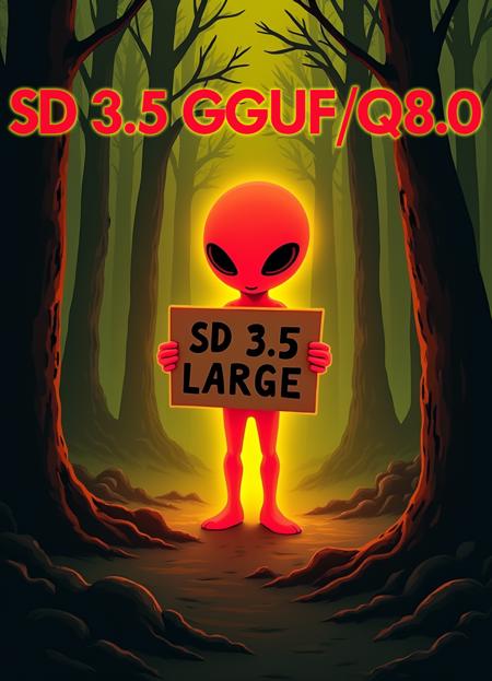 SD 3.5 Large GGUF Q4/Q4.1 Q5/Q5.1 Q8 F16版本Q8 (ID: 992835)