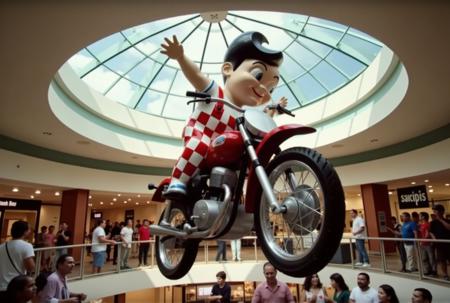 Bob The Big Boy mascot from Bob's Big Boy restaurants - FLUX LoRA