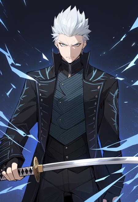 [Animagine XL V3] Vergil | Devil May Cry 5