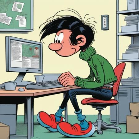 Gaston / Gaston Lagaffe - SDXL Realistic & Comics