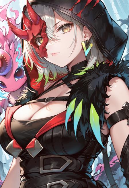 Yu-Gi-Oh! - Diabellstar the black witch & Diabellze the Original Sinkeepe (黒魔女ディアベルスター & 原罪のディアベルゼ) illu/PonyXL版本v1.2-ponyXL (ID: 605652)