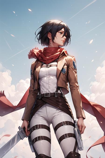 Mikasa Ackerman | Attack on Titan | PonyXL and sd 1.5