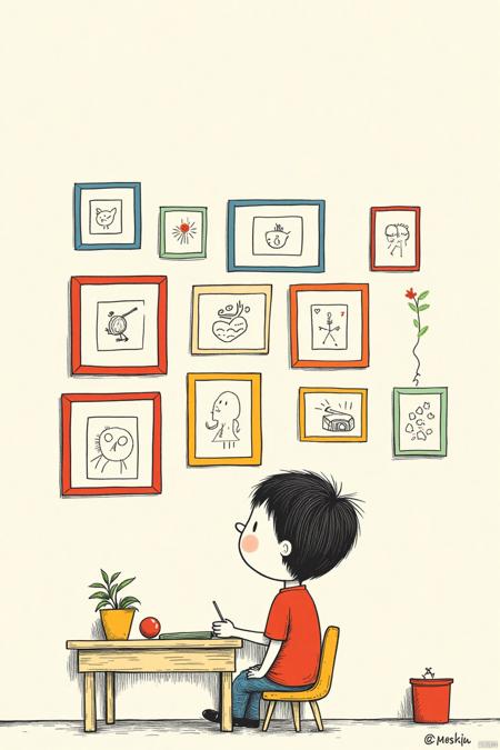 OB俏皮手绘插画Cute hand-drawn illustrations