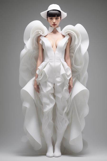 white issey miyake 三宅一生白