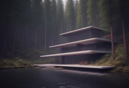 Futuristic Nature House Concept Art (VW Style)
