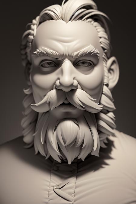 Clay Render Style/白模渲染风格