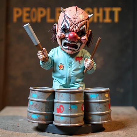SLIPKNOT band. Number 6 masked. Clown