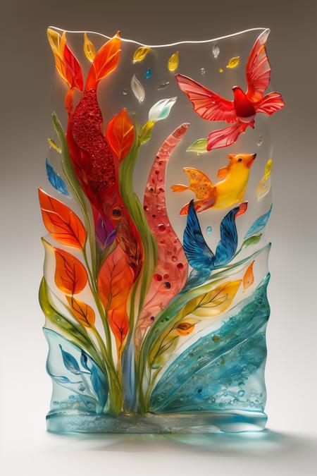 style of Fused glass 372