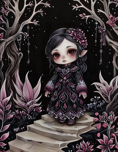 Gothic Pink Floral