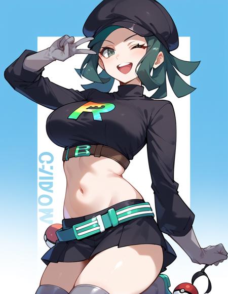 【Pony】Team Rainbow Rocket Grunt レインボーロケット団したっぱ♀ / Pokemon ポケモンUSUM