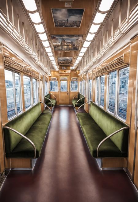 Hankyu 3000 series / train interior
