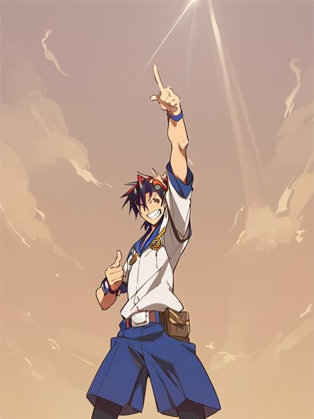 Finger to the sky