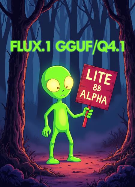 Flux.1 Lite 8B Alpha GGUF Q3.KS Q4/Q4.1/Q4.KS Q5/Q5.1/Q5.KS Q6.K Q8 BF16版本Q4.1 (ID: 995743)
