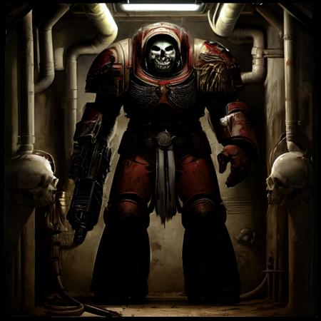 Grimdark Human Heavy Armor Suit - Warhammer 40,000