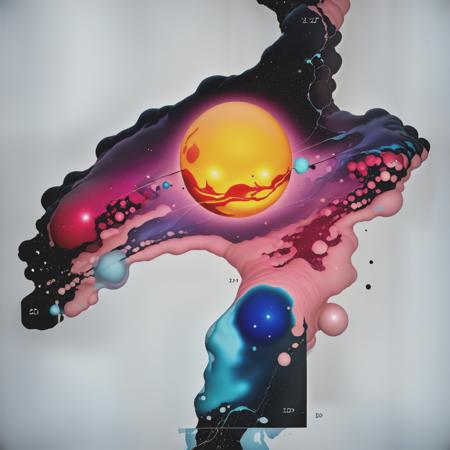 AbSynth: Colorful Bubbles, Particle Clouds, and Geometric Accents