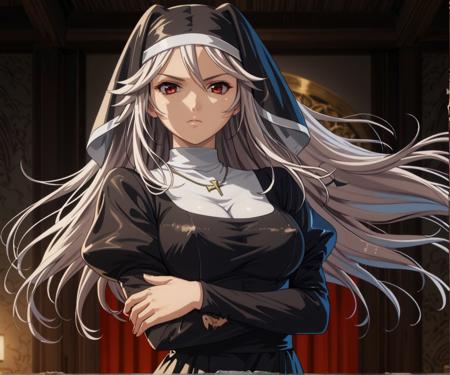 Aldra アルドラ: Nun/Utsukushiki Toushi-tachi version | Queen's Blade クイーンズブレイド [Pony/Illustrious]
