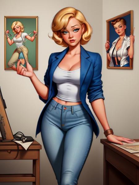 Coca Cola ( Gil Elvgren/Haddon Sundblom) Pinup Style
